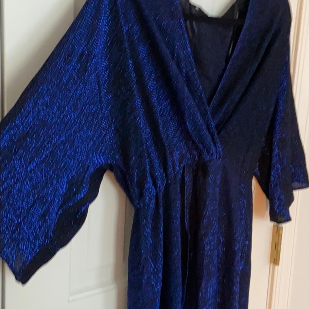 NWT Zara faux wrap shimmer dress